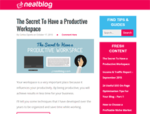 Tablet Screenshot of neatblog.com